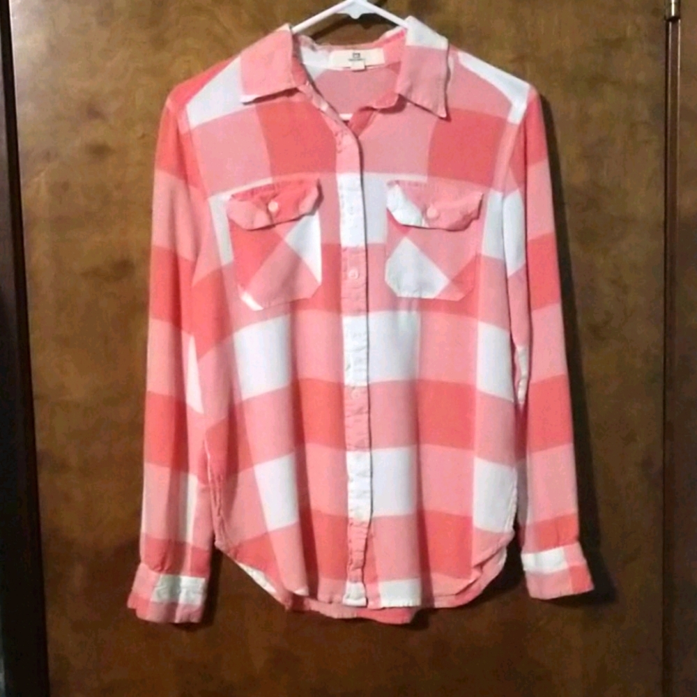 Pink Plaid Shirt